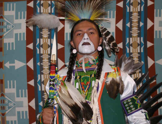 Native in regalia